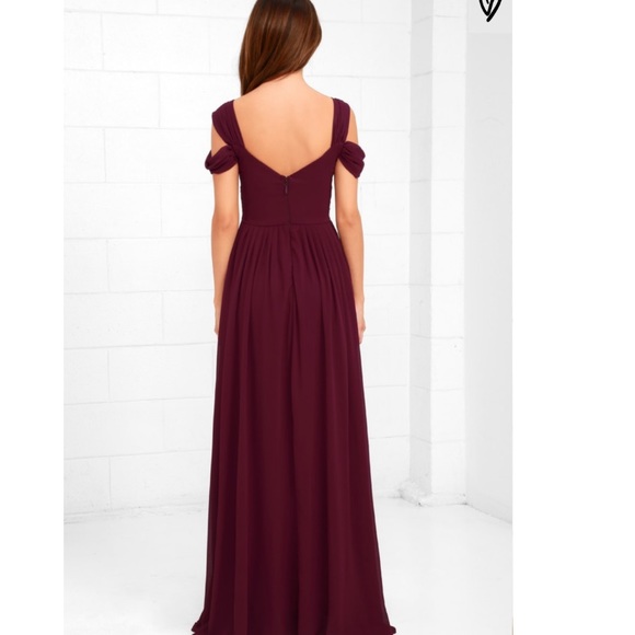 Lulus Make Me Move Burgundy Maxi Dress - Picture 3 of 9